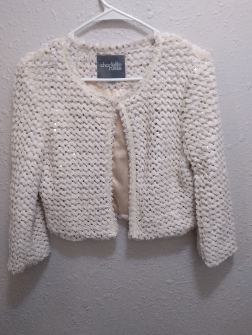 Charlotte Russe Sequined Shrug